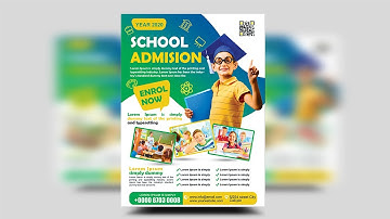School Education Flyer Design | Photoshop Tutorials