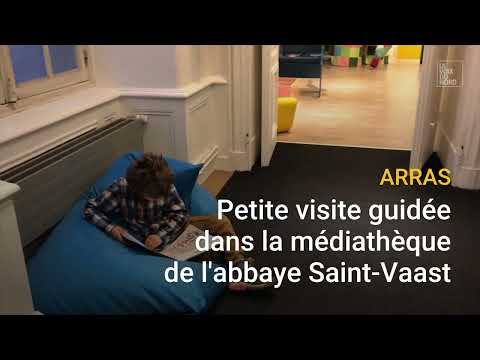 Visite guidée dans la médiathèque de l'abbaye Saint-Vaast à Arras