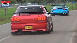 JDM Cars Leaving Japfest Assen 2019!  Supra, RX7, Skyline GTR, Chaser, Lancer Evo, 3000GT,...