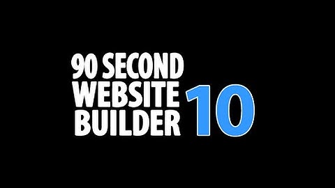 90 Second Website Builder