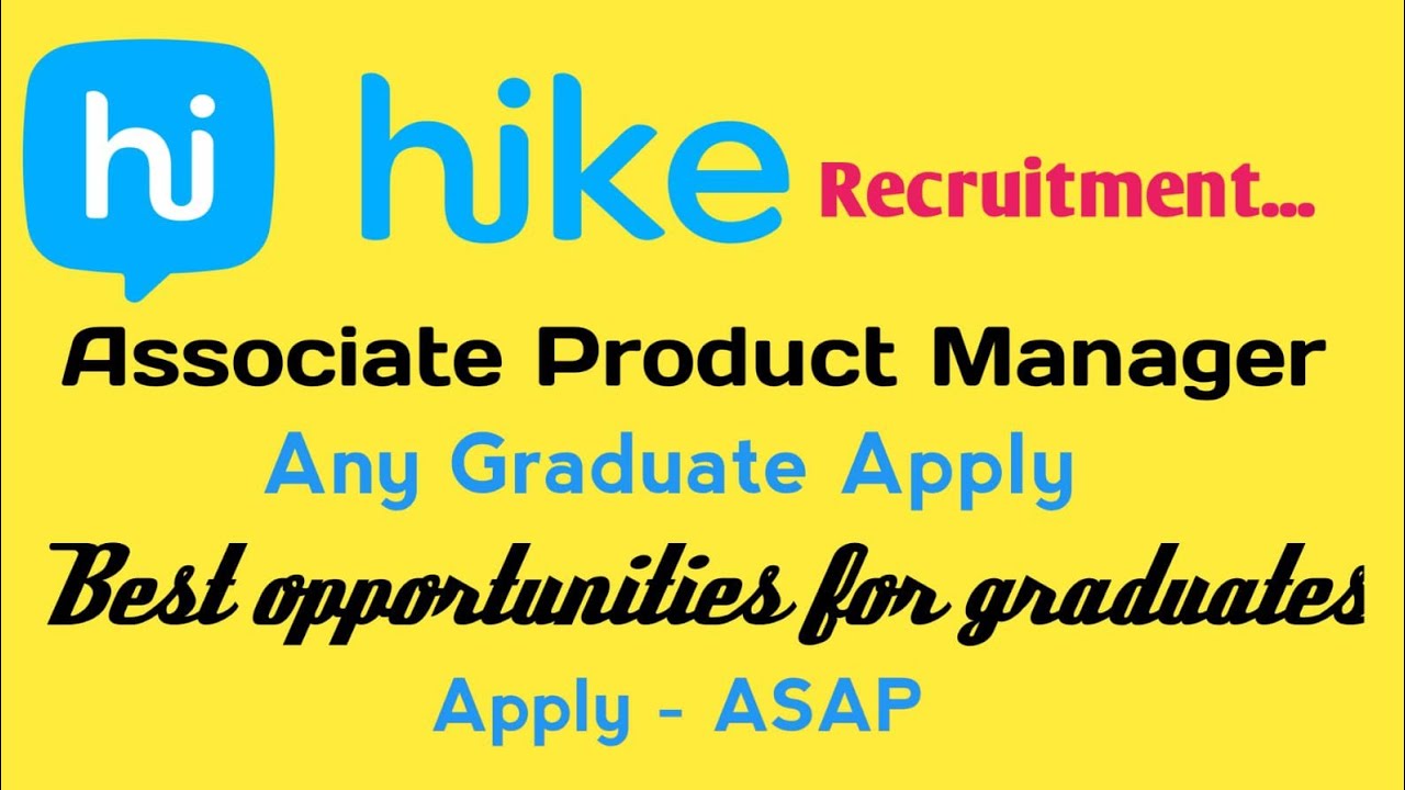 Hike Recruitment 2022 | Any Graduate Apply | Associate Product Manager Role | Hike Hiring 2022.