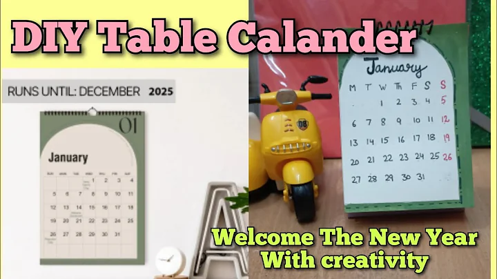 Welcome 2025! Craft Your Unique New Year Calendar Today! #diy