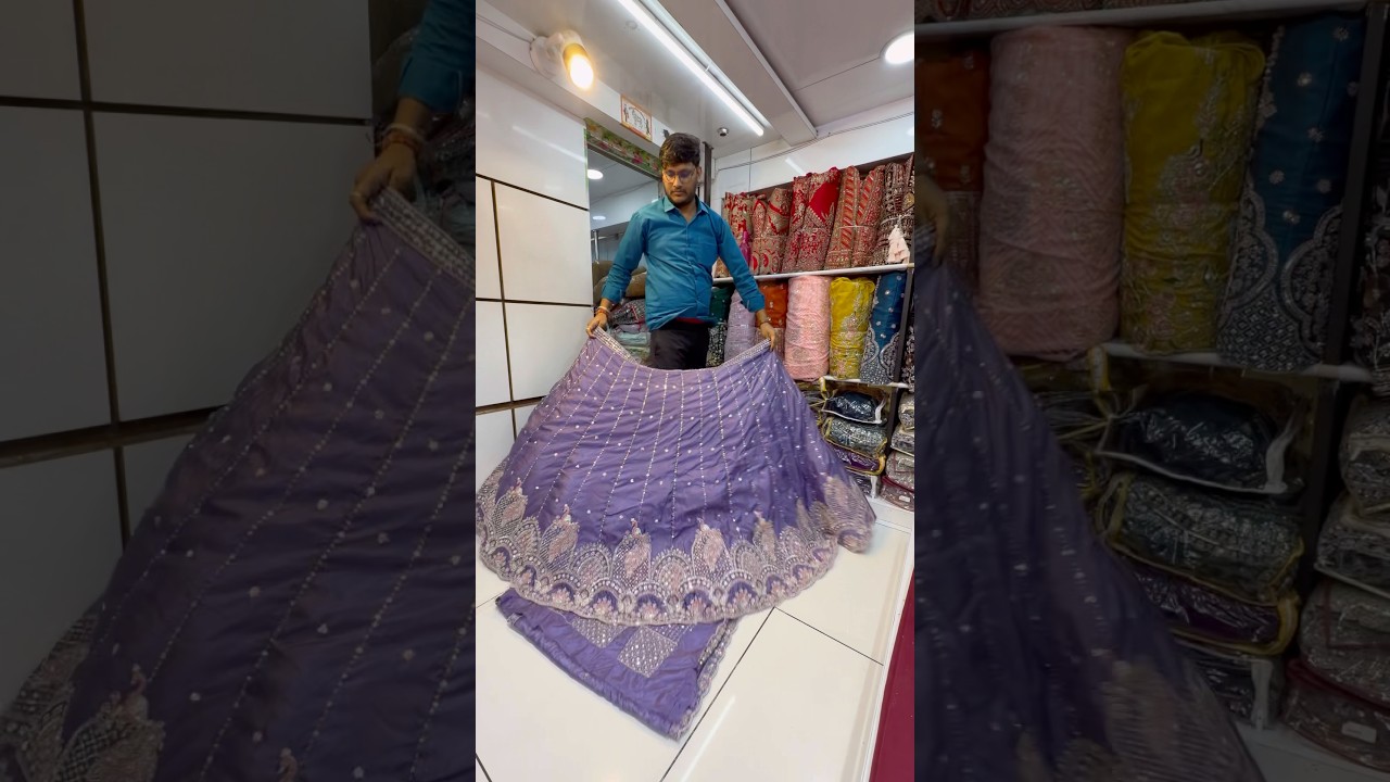 Lehenga wholesale market in Surat | Hamdwork Designer lehenga | 