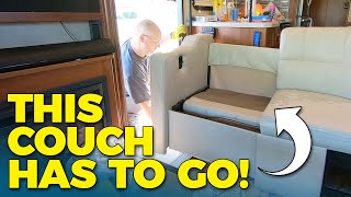 RV Renovation! Replacing Our Motorhome Couch with RecPro Furniture