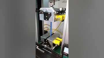 Tensile Test on 30mm Webbing using a Tinius Olsen 50ST Material Testing Machine with Hydraulic Grips