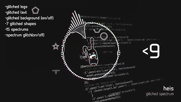 Glitched Audio Spectrum Music Visualizer | After Effects Project Files - Videohive template