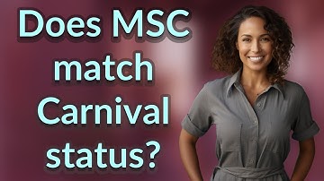 Does MSC match Carnival status?