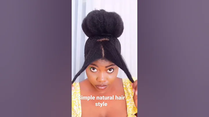 Simple style for your everyday natural hair #naturalhair #naturalhairstyles #naturalhairjourney