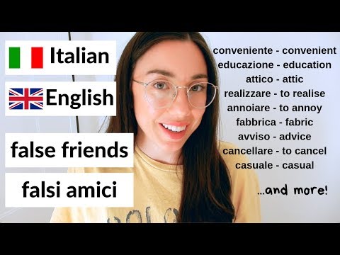 20+ esempi di falsi amici tra italiano e inglese