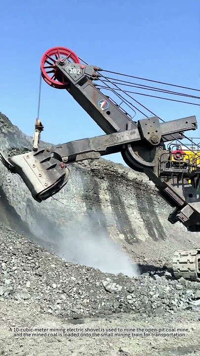 A 10-cubic-meter mining electric shovel.