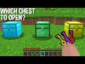 WHICH to OPEN DIAMOND CHEST or EMERALD CHEST or GOLD CHEST in Minecraft ???