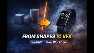 Tutorial Turn Simple 3D Shapes into a Viral VFX Ad 🚀 | ChatGPT + Flow + 3D Workflow