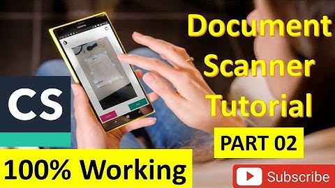 HOW TO MAKE DOCUMENT SCANNER APP IN ANDROID STUDIO | ANDROID STUDIO MEIN DOCUMENT SCANNER APP BANAYE