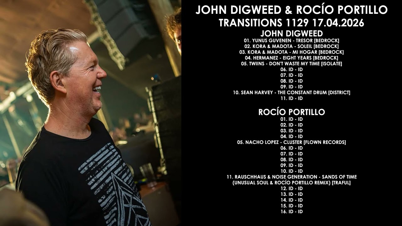 JOHN DIGWEED (UK) & ROCÍO PORTILLO (Argentina) @ Transitions 1129 17.04.2026