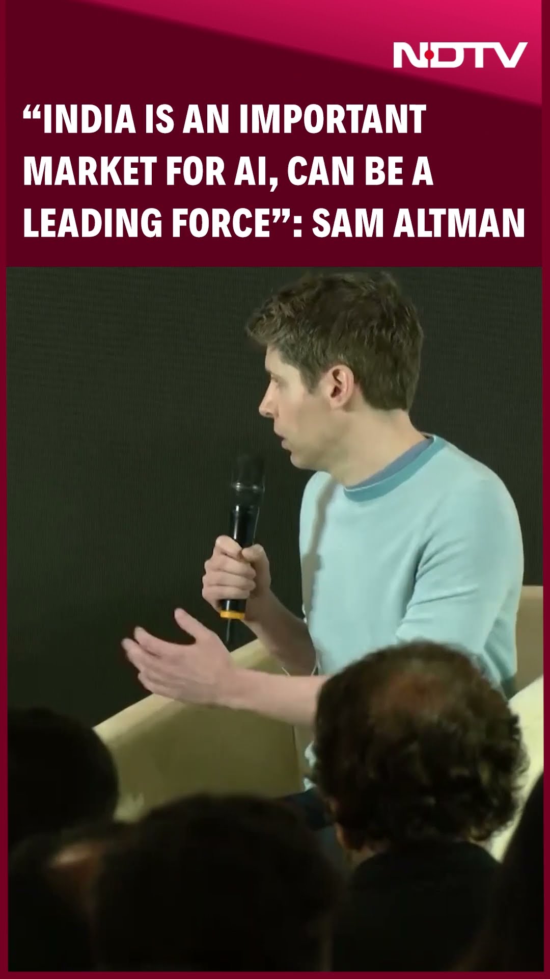 Sam Altman India Visit | OpenAI CEO Altman Says India Should Be One Of The Leaders In AI Revolution