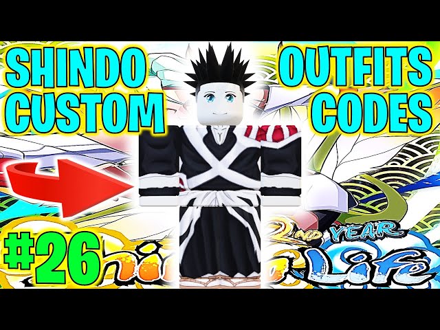 ⭐NEW SHINDO LIFE CUSTOM OUTFITS CODES #45⭐ in 2023