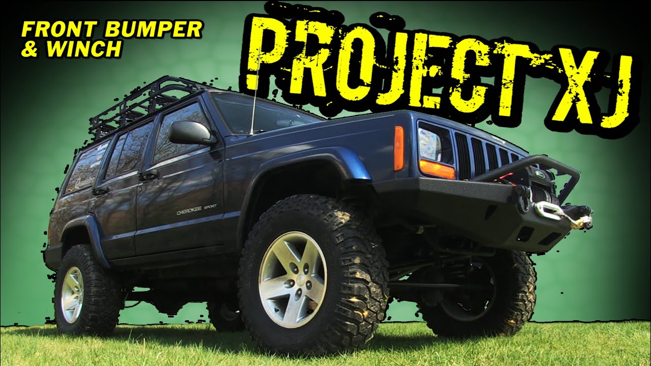 Project XJ Smittybilt XRC Bumper and Quadratec Winch YouTube