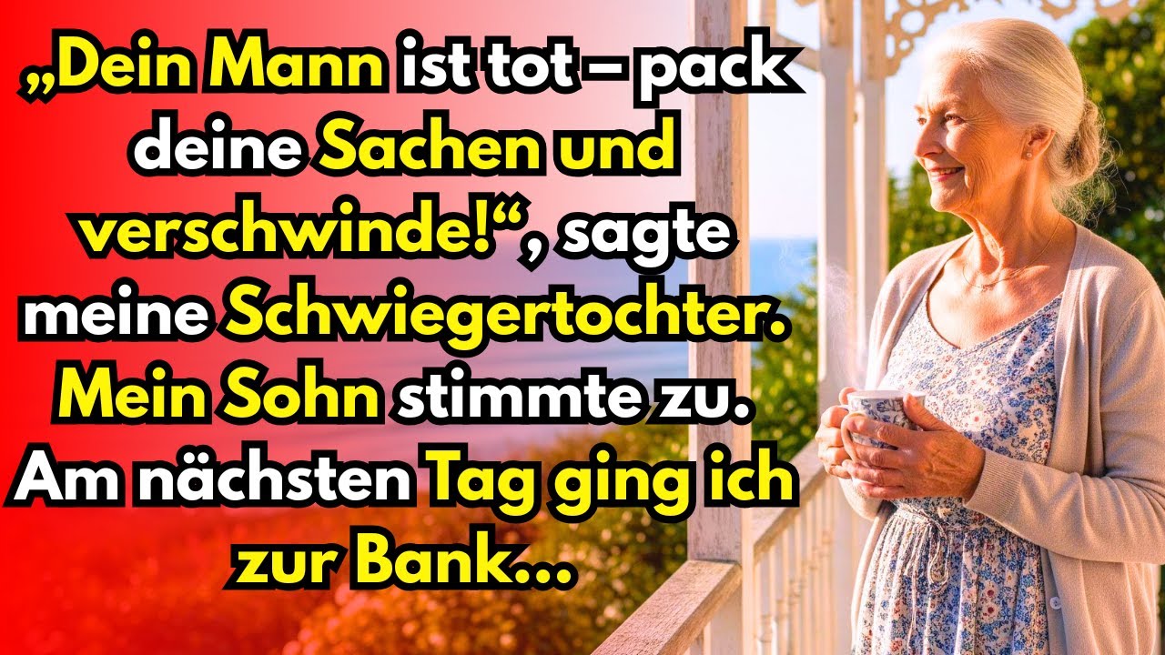 „Dein Mann ist tot – trauer, pack deine Sachen und komm nie zurück!“, sagte meine Schwiegertochter