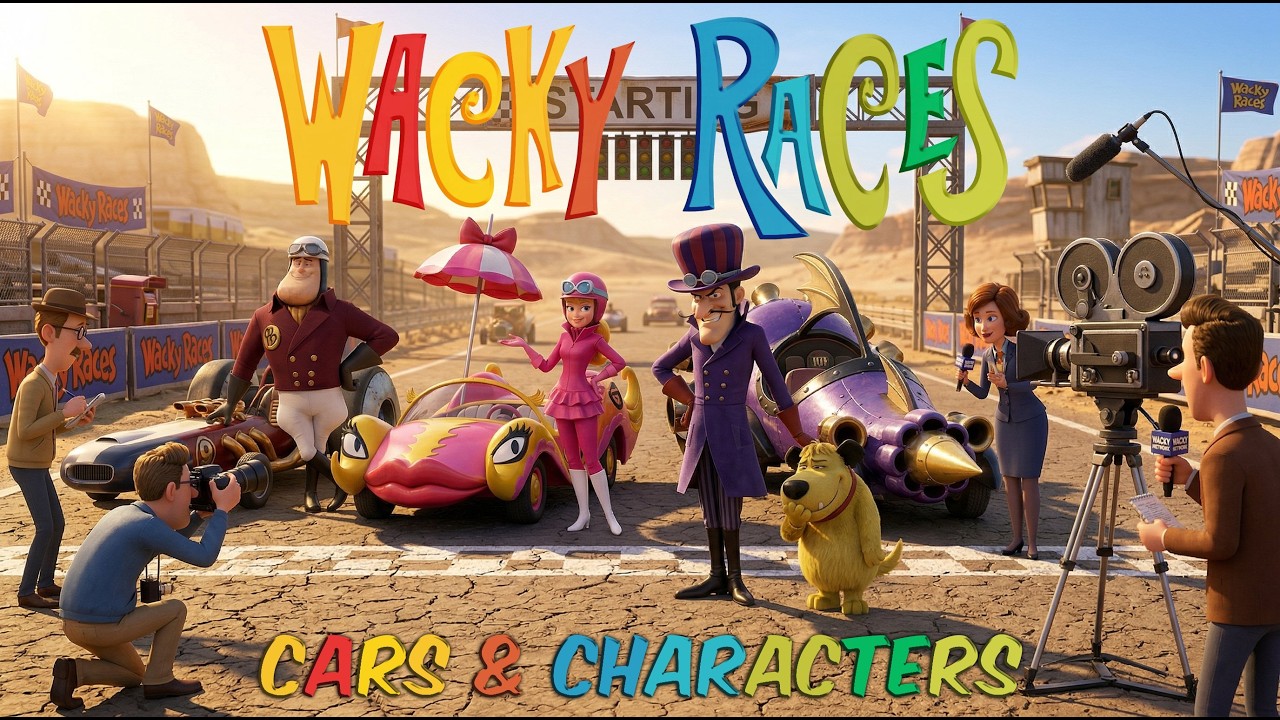 Wacky Races Cars & Characters - YouTube