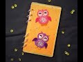 How To Make Epoxy Resin Book Cover / Resin Journal / Diamond Painting Owl Stickers So Cute