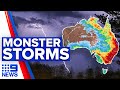 Severe rain event set to pummel five states | 9 News Australia