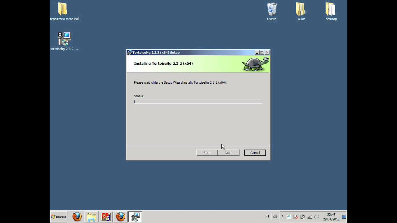 Instalando e testando o TortoiseHg para Mercurial - YouTube