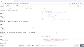 Regular Expression Matching Leetcode Solution | Python