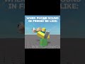 When phone sound in friend be like: #roblox #moonanimator