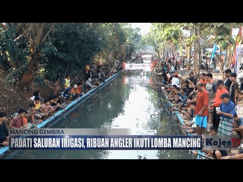 Padati Saluran Irigasi, Ribuan Angler Ikuti Lomba Mancing