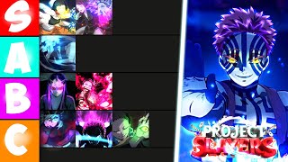 The ULTIMATE BDA TIERLIST For Update 1.5 | Project Slayers