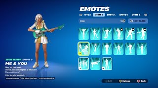 Fortnite "Aphrodite" Outfit Showcased With All My Icon Emotes!