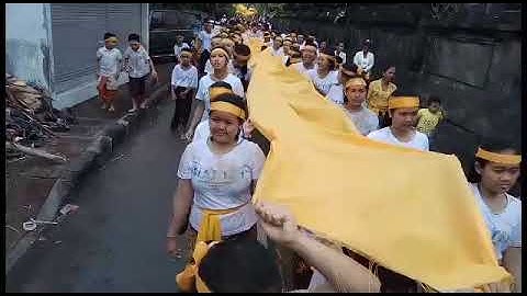 Serunya Siat Yeh Usai Nyepi di Banjar Teba Jimbaran, Bali