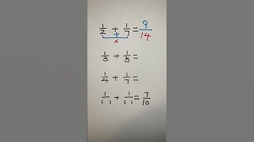 Adding Fractions | Fraction addition #fraction #fractions #shorts