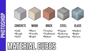 How to create Material Cubes in Photoshop