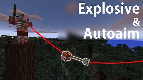 EXPLOSIVE AUTO AIM BOW tutorial (Command blocks) - Minecraft PE