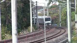 E531系普通列車赤塚～水戸間通過ー11月11日ー
