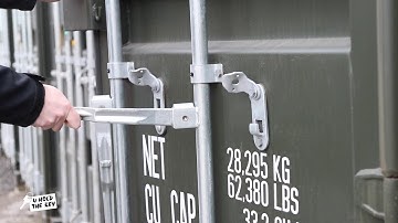 How To Open & Close Our Storage Containers - U Hold The Key Self-Storage - Close Up