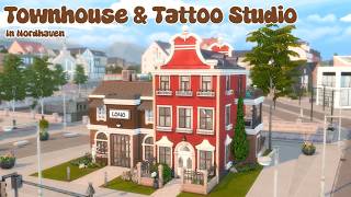 Townhouse & Tattoo Studio ✒️💡❤️| Sims 4
