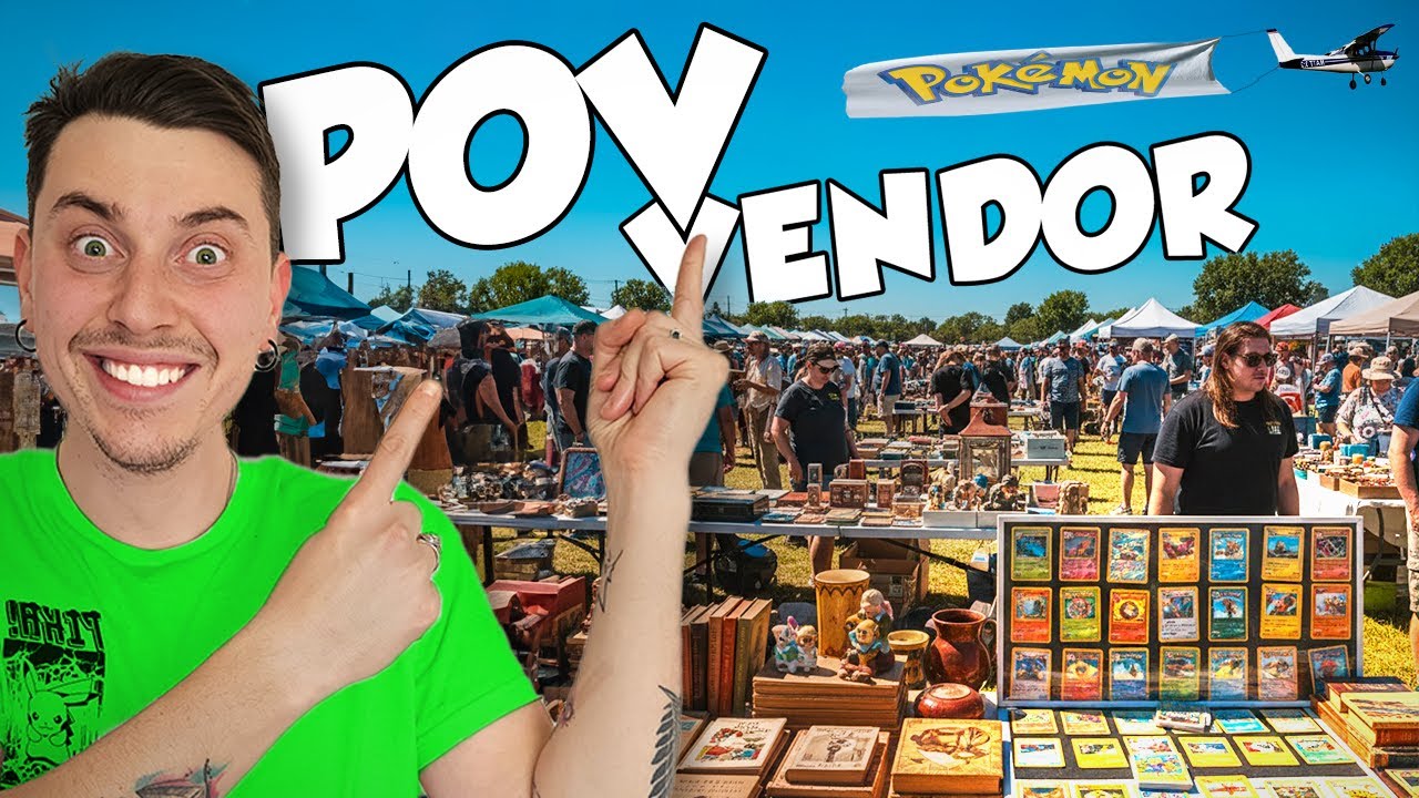 Un giorno nella VITA di un VENDITORE di carte POKEMON *Mercatino dell'usato*