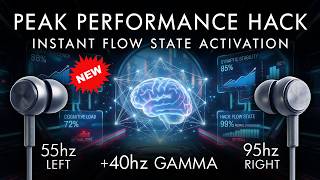 Peak Performance Hack - 40 Hz Gamma Binaural Beats - Instant Flow State Activation!