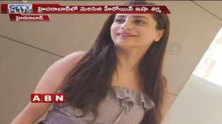 Actress Isha Sharma Attends Exhibition Launch Event At Hyderabad Abn Entertainment