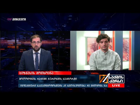 მოლოდინის რეჟიმი ტურიზმის სექტორში - ვასილ საღირიშვილი საქმის კურსში