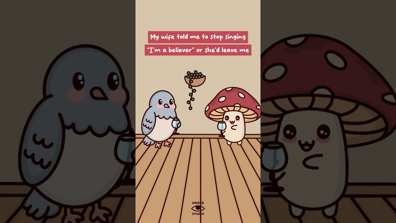 Dad Jokes Special 😂 Mushie & Birdie | Comedy Animation Meme | Original Audio: @lloydandmattvlogs