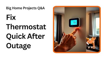 Fix Your Thermostat After Power Outage Fast and Easy