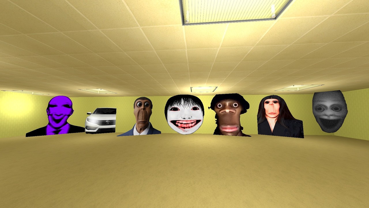 unlimited nextbots in backrooms in garrys mod #Gmod_#Nextbots_#Criminal_Gmod