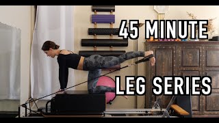 45 Minute Intermediate  Reformer Pilates Leg Workout screenshot 5