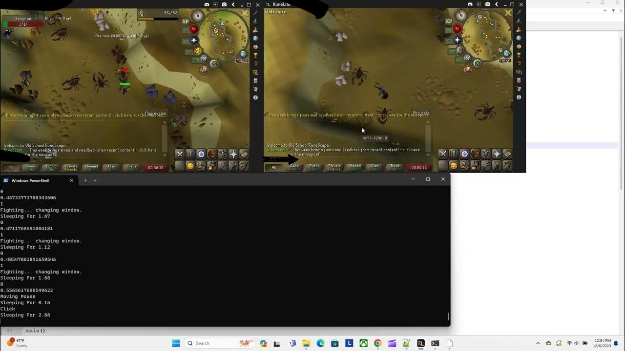 OSRS Bot Script Written in 50 Lines of Python! Will Work Forever ...