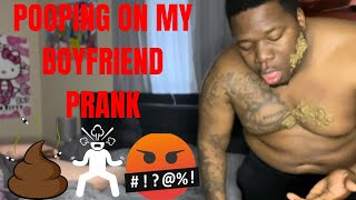 Poop prank on boyfriend!!! *HE GOT MAD!!* (MUST WATCH)