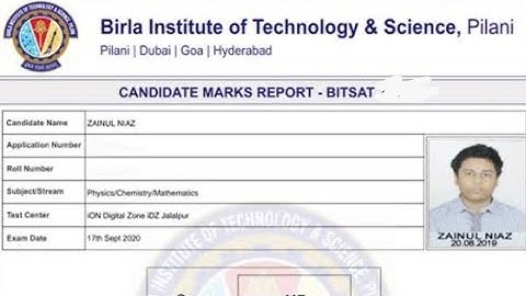 BITSAT Result 2024 | Session 2 Score Card, Cut Off Marks, Merit List
