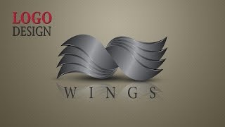 Illustrator Tutorial | 3d Logo Design  (wings)